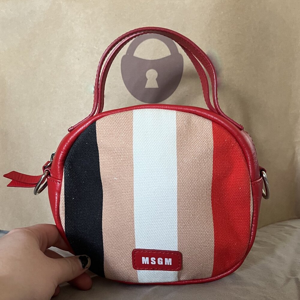 MSGM Multicolor Circle Tambourine Bag